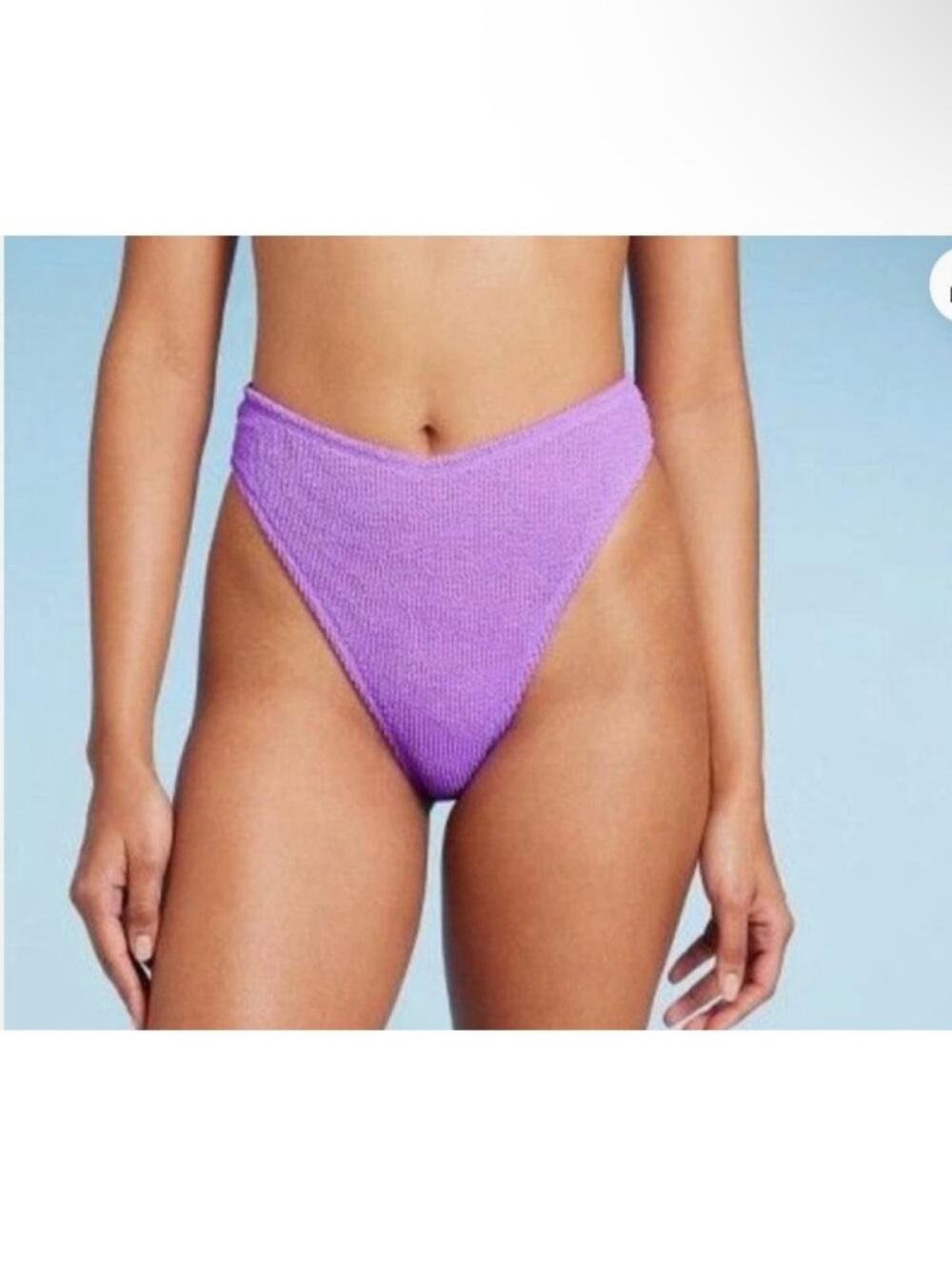 wild fable High-Rise Textured Lavender Bikini Bottom